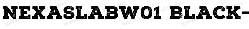 NexaSlabw01 Black字体转换